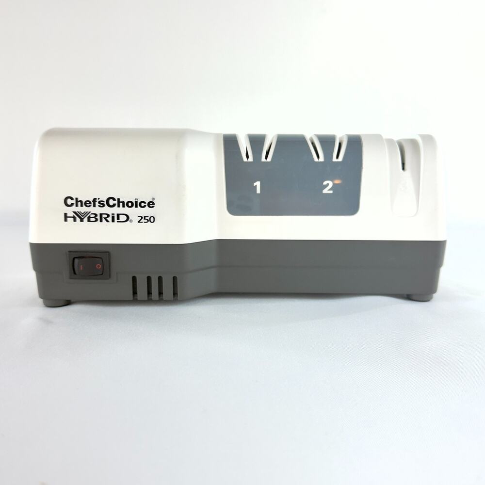 Chef's Choice Hybrid Model 250 Electric 3-Stage Knife Sharpener White
